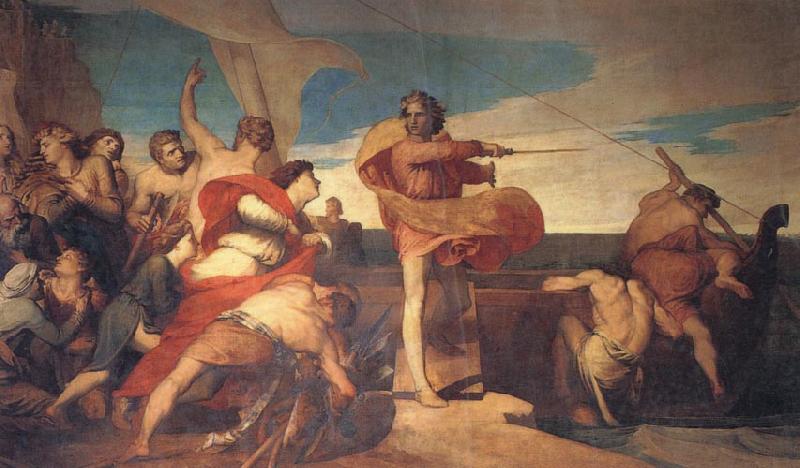  Alfred Inciting the Saxons to Encounter the Danes at Sea